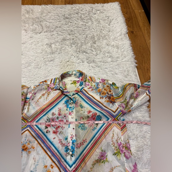 Zimmermann Halcyon Floral Silk Blouse - Multicoloured - Picture 13 of 16